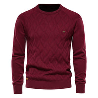 Oxford Men's Jumper - Sterling-Red-S-State of Style