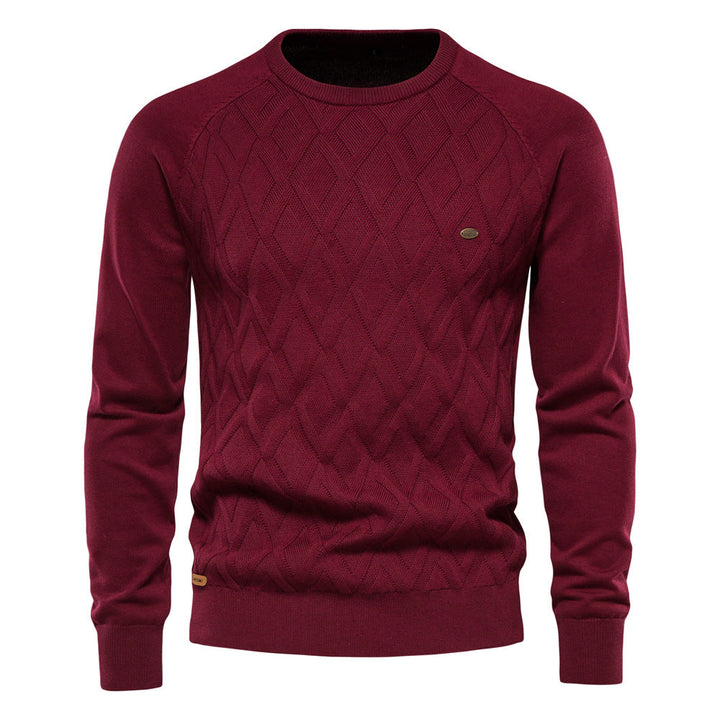 Oxford Men's Jumper - Sterling-Red-S-State of Style