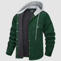 Padded Men's Jacket with Hood - Nordic-Groen-M-State of Style