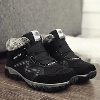 Padded Thermal Unisex Hiking Boots – AlpineWarm-Black-5-State of Style