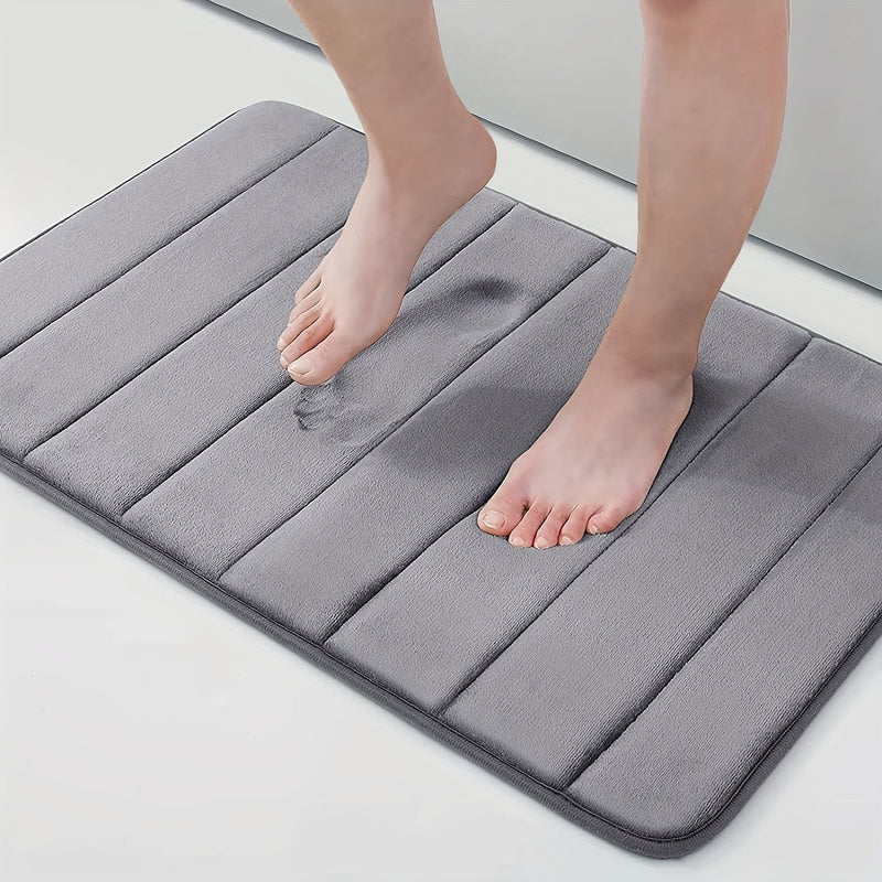 Pamper Your Feet with the Luxe Anti-Slip Bath Mat - Livia-40cm x 60cm-Black-State of Style