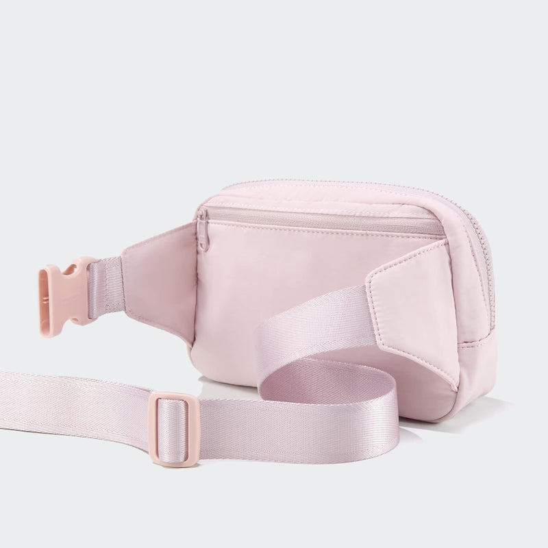 Large 2L Nylon Belt Bag with Adjustable Strap and Dual Compartments