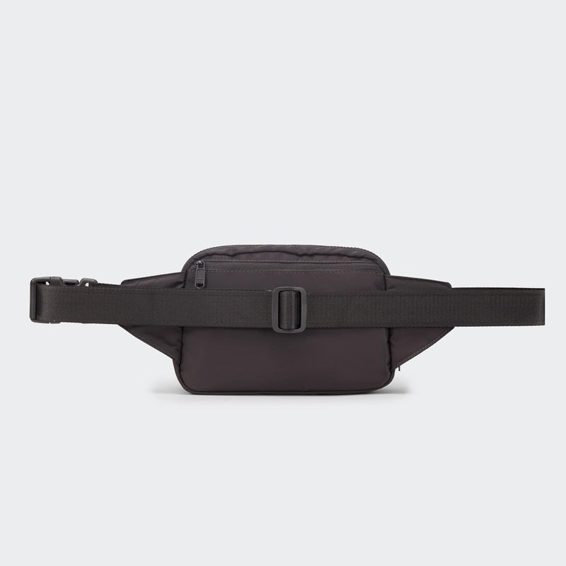 Large 2L Nylon Belt Bag with Adjustable Strap and Dual Compartments