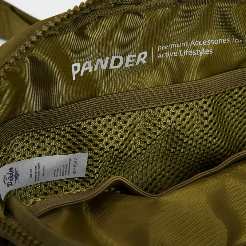 Large 2L Nylon Belt Bag with Adjustable Strap and Dual Compartments