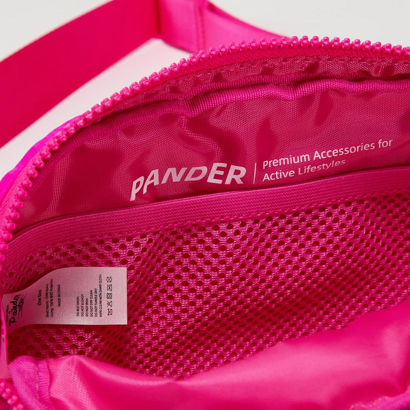 Large 2L Nylon Belt Bag with Adjustable Strap and Dual Compartments
