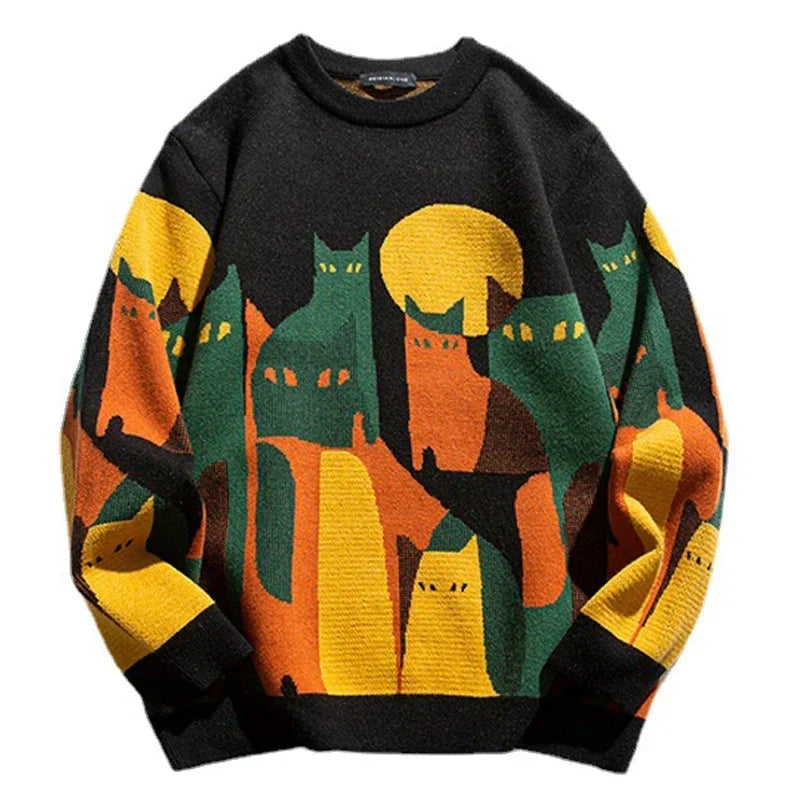 Patterned Jumper for a Cosy and Stylish Look - Amara-Black-XS-State of Style