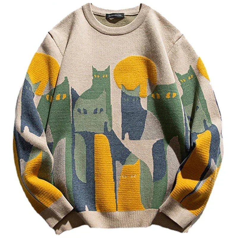 Patterned Jumper for a Cosy and Stylish Look - Amara-Khaki-XS-State of Style