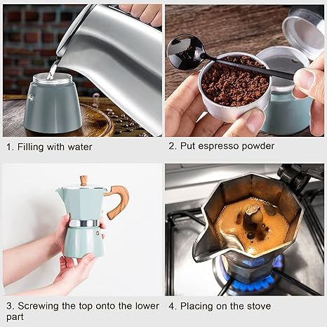 Percolator for Authentic Espresso On the Go - EspressoGo-Grey-150 ML-State of Style