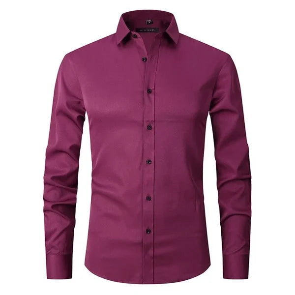 Performance Shirt - DynamicStretch-Burgundy-S-State of Style