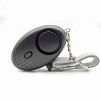 Personal Safety Alarm with LED Light (130 dB) - SafeSound-Black-State of Style