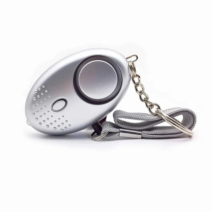 Personal Safety Alarm with LED Light (130 dB) - SafeSound-Silver-State of Style