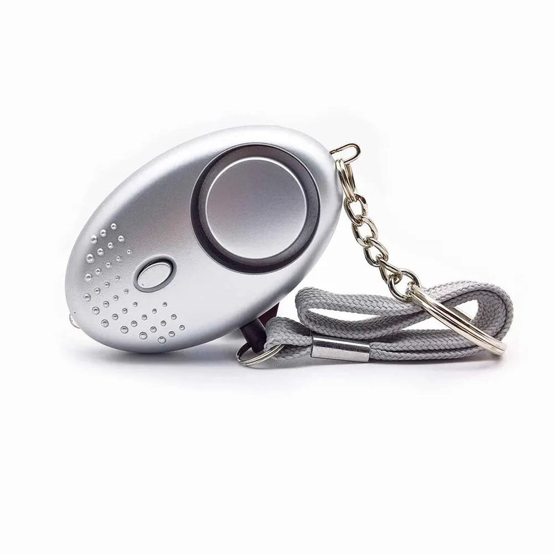 Personal Safety Alarm with LED Light (130 dB) - SafeSound-Silver-State of Style
