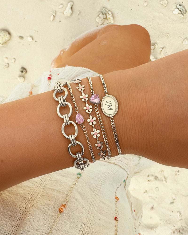 Personalised Heart Birthstone Bracelet | Custom Jewellery Gift-Gold-plated-January-State of Style