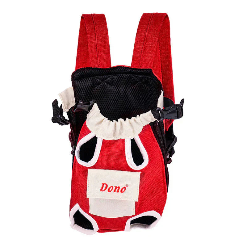 Pet Carrier - PawVentura-M (2.5 kg – 3.5 kg)-Red and White-State of Style