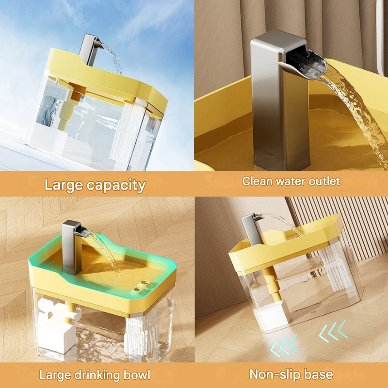 Pet Water Bowl - FreshFlow Pet Fountain-Transparent-State of Style