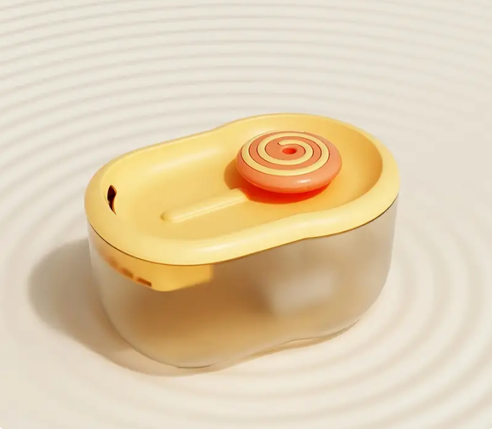 Pet Water Drinking Bowl with Pump - FunFlow-Orange-State of Style