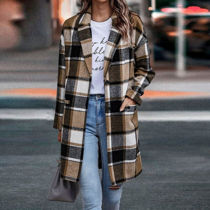 Plaid Jacket for Women | Stylish and Comfortable-Coffee-S-State of Style