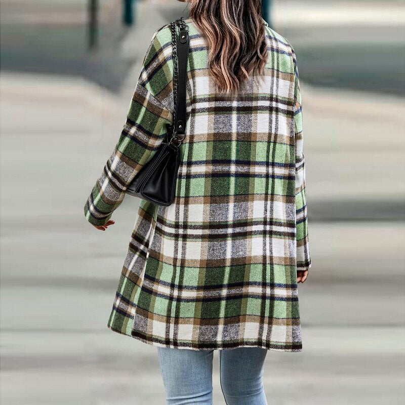 Plaid Jacket for Women | Stylish and Comfortable-Coffee-S-State of Style