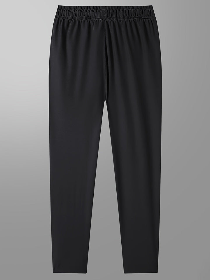 Plain Joggers with Zip Details - Milan-XS-Black-State of Style