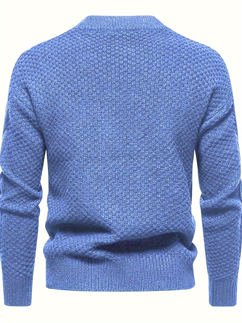 Plain Knitted Sweater for Men - Theo-Black-XS-State of Style