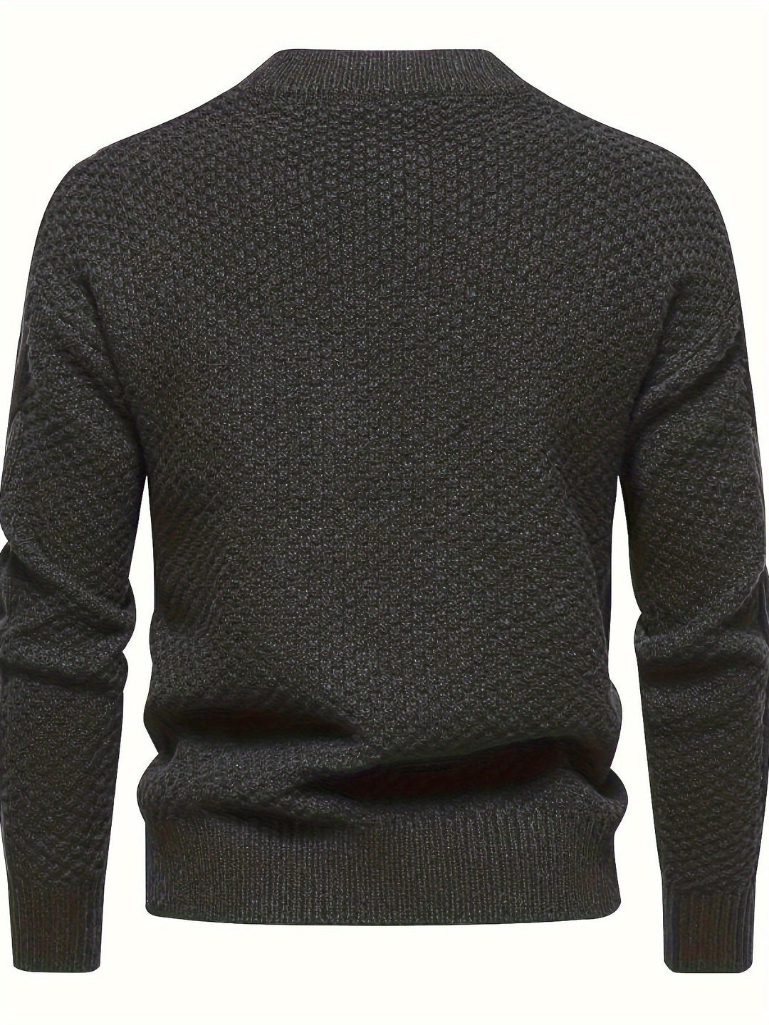 Plain Knitted Sweater for Men - Theo-Black-XS-State of Style