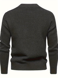 Plain Knitted Sweater for Men - Theo-Black-XS-State of Style