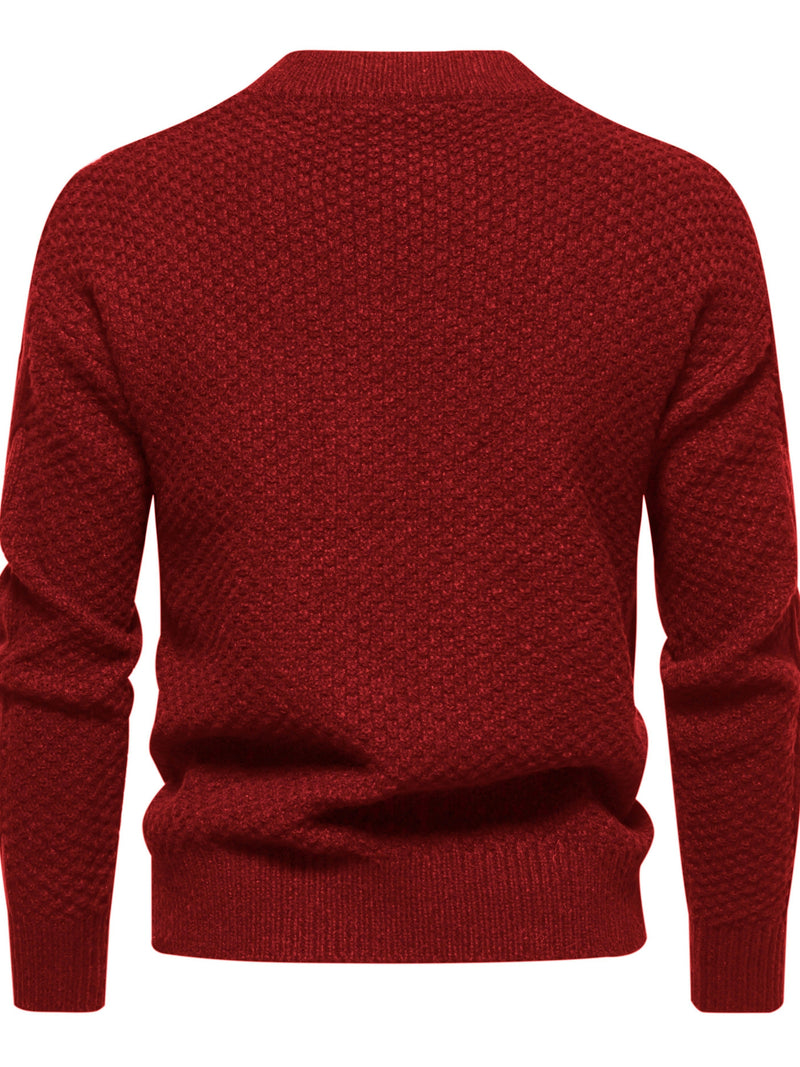 Plain Knitted Sweater for Men - Theo-Black-XS-State of Style
