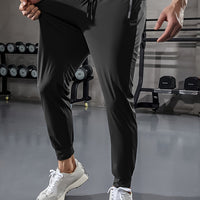 Plain Men’s Sports Pants with Pockets - Niels-Black Style 1-2XS-State of Style