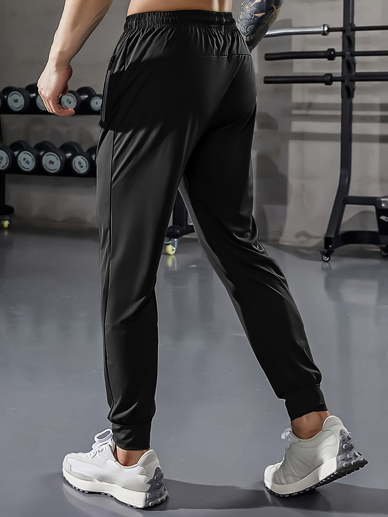 Plain Men’s Sports Pants with Pockets - Niels-Black Style 1-2XS-State of Style