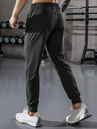Plain Men’s Sports Pants with Pockets - Niels-Black Style 1-2XS-State of Style