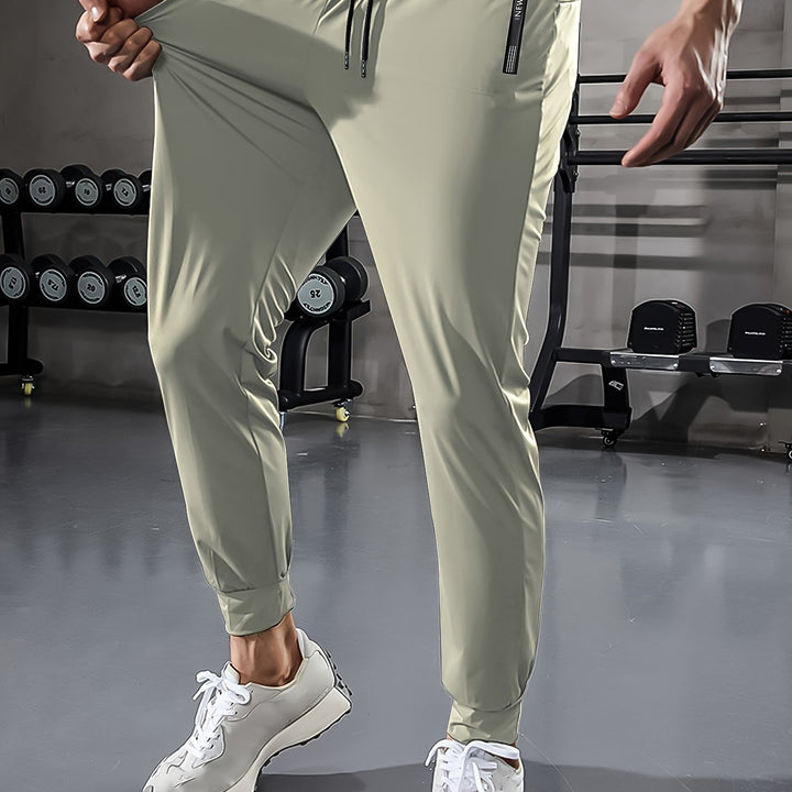 Plain Men’s Sports Pants with Pockets - Niels-Khaki Style 1-2XS-State of Style