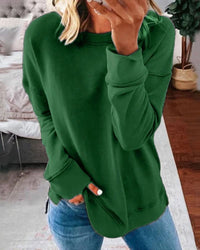 Plain Women's Sweatshirt - Serena-Green-XS-State of Style
