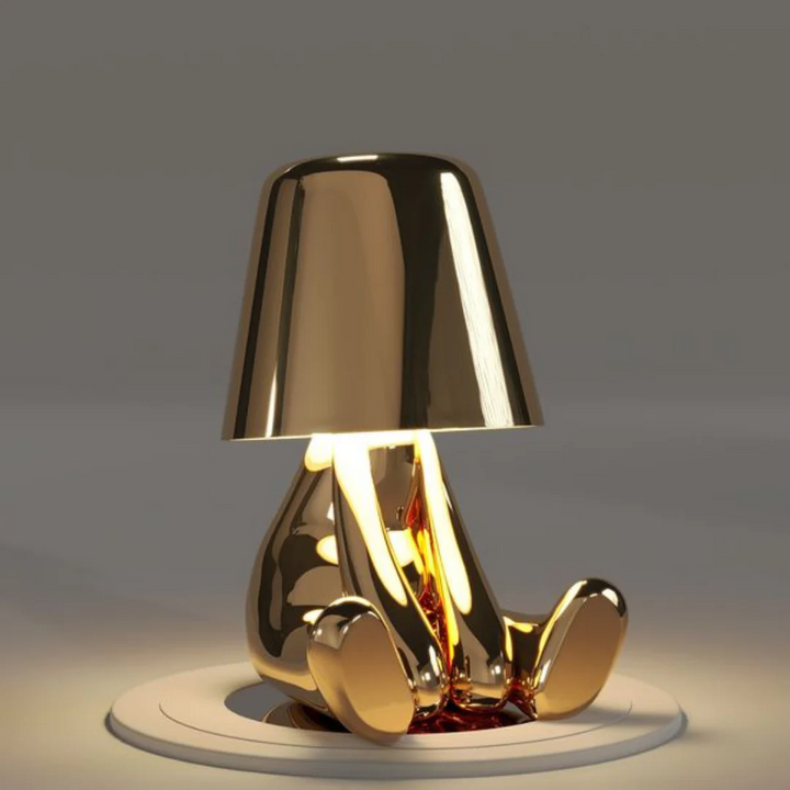 Playful Dimmable Table Lamp - LumoPals-Gold-Dreaming-State of Style
