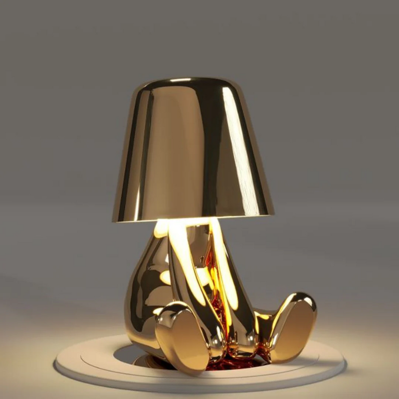 Playful Dimmable Table Lamp - LumoPals-Gold-Dreaming-State of Style