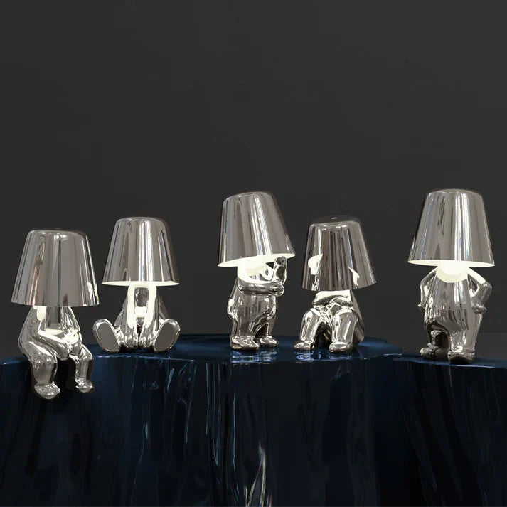 Playful Dimmable Table Lamp - LumoPals-Gold-Dreaming-State of Style