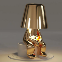 Playful Dimmable Table Lamp - LumoPals-Gold-Waiting-State of Style