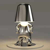 Playful Dimmable Table Lamp - LumoPals-Silver-Confident-State of Style