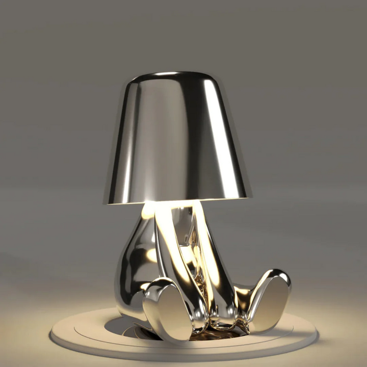 Playful Dimmable Table Lamp - LumoPals-Silver-Dreaming-State of Style