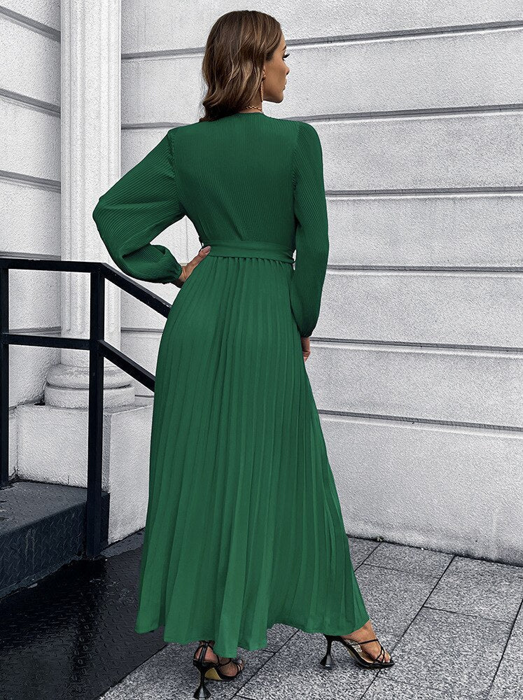 Pleated Dress For Women | Elegant & Versatile-Pink-S-State of Style