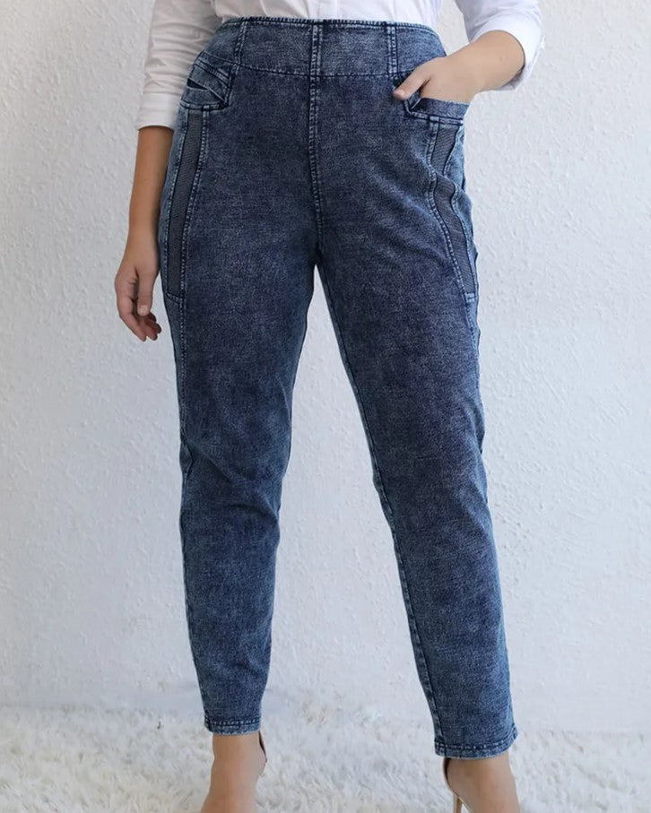 Plus Size Cotton Mom Jeans – Stylish, Elegant & Comfortable-50-State of Style