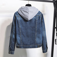 Plus Size Hooded Denim Jacket | Stylish & Comfortable-Light Blue-S-State of Style