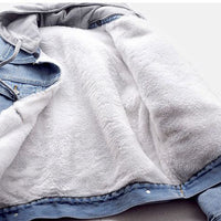 Plus Size Hooded Denim Jacket | Stylish & Comfortable-Light Blue-S-State of Style