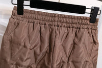 Plus Size Winter Down Cotton Pants-Brown-S-State of Style