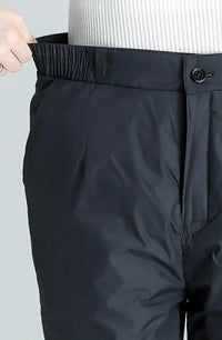 Plus-Size Winter Straight Down Pants – Warm & Stylish for Cold Weather-Blue-S-State of Style