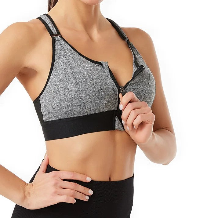 Plus Size Yoga Vest with Front Zip Closure-Purple-S-State of Style