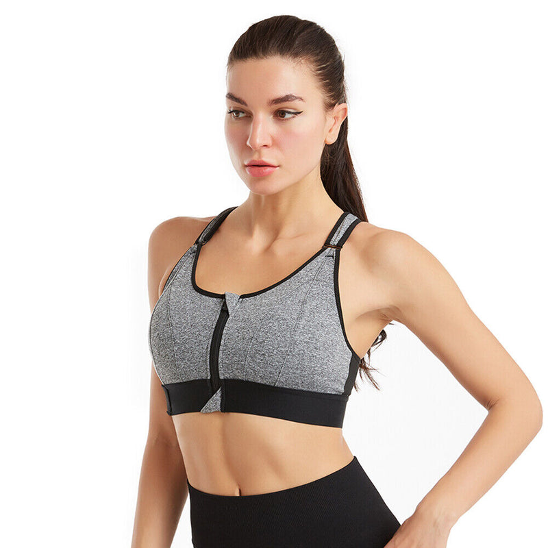 Plus Size Yoga Vest with Front Zip Closure-Purple-S-State of Style