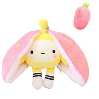 Plush Animal that Transforms into a Fruit Cuddly Toy - BerryBunny-20cm (7.9 inches 0.2kg)-Rabbit - Strawberry-State of Style