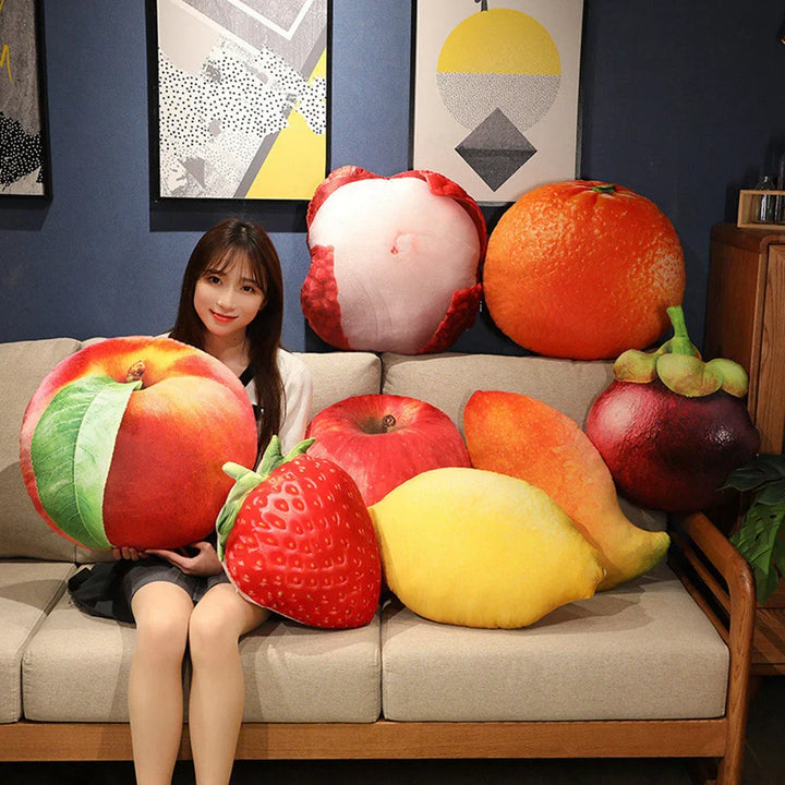 Plush Fruit Cushion - CuddleFruit-Apple-State of Style