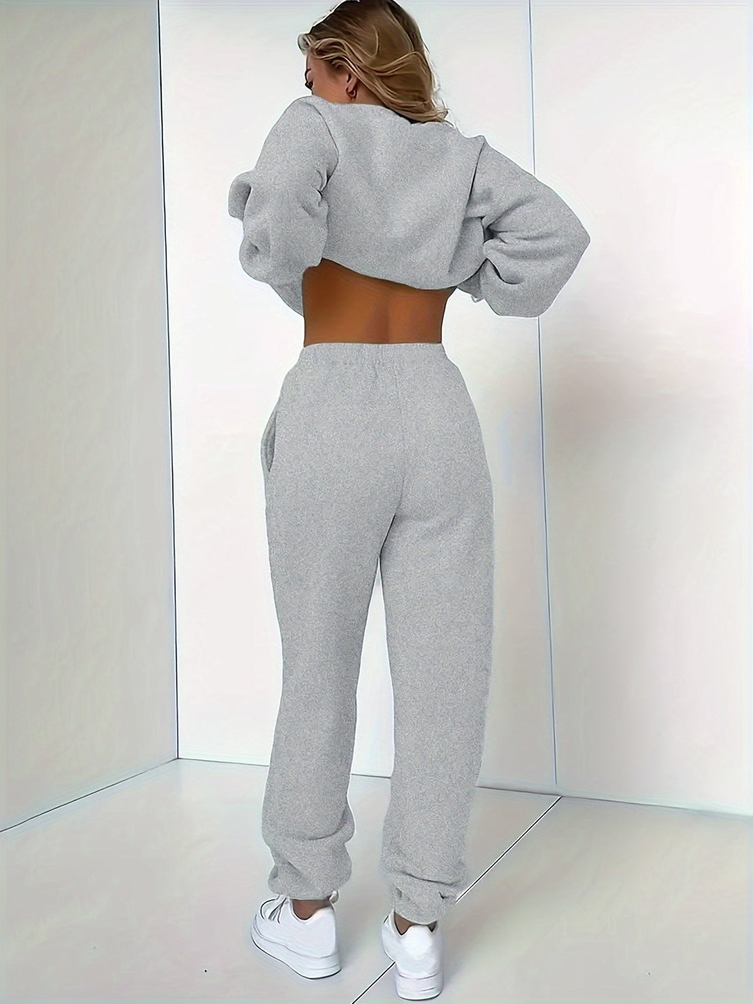 Plush-Lined Women's Jogging Set – Isadora-Grey-S-State of Style