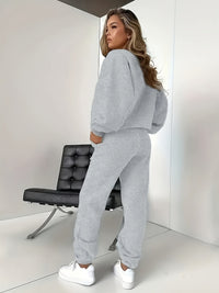 Plush-Lined Women's Jogging Set – Isadora-Grey-S-State of Style